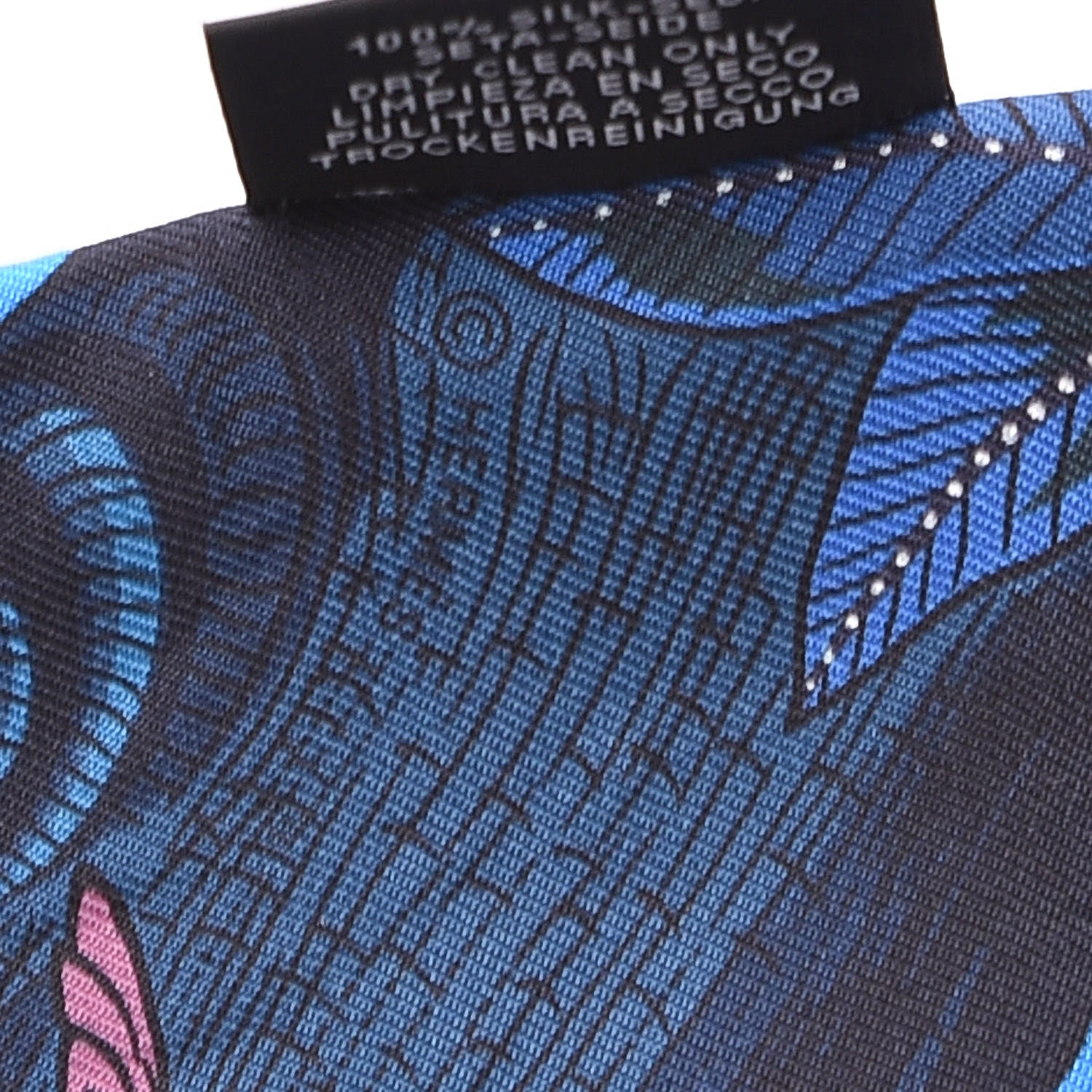 Hermes Silk Tree Of Song Twilly Cobalt Rouge 5 of 5