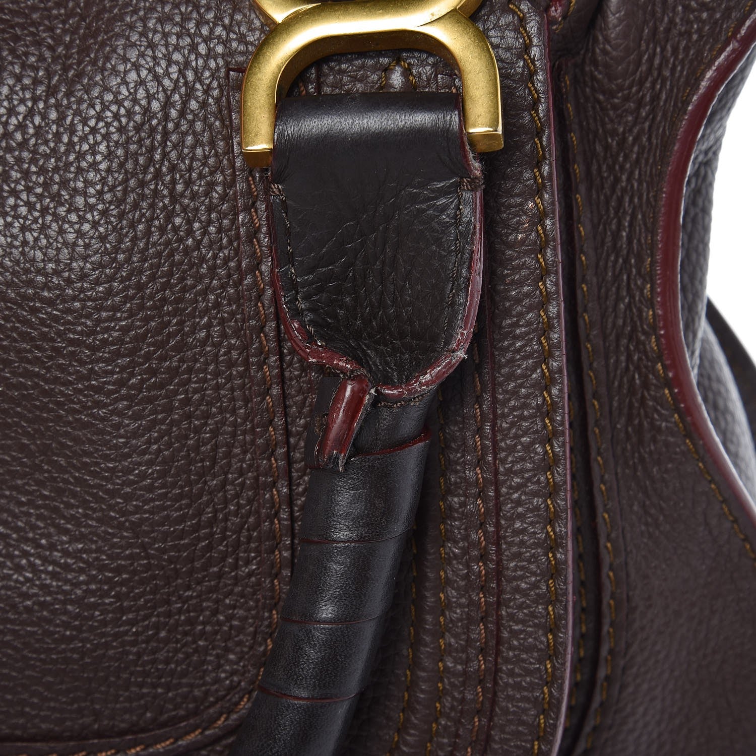 Chloe Calfskin Medium Marcie Satchel Truffle 10 of 13