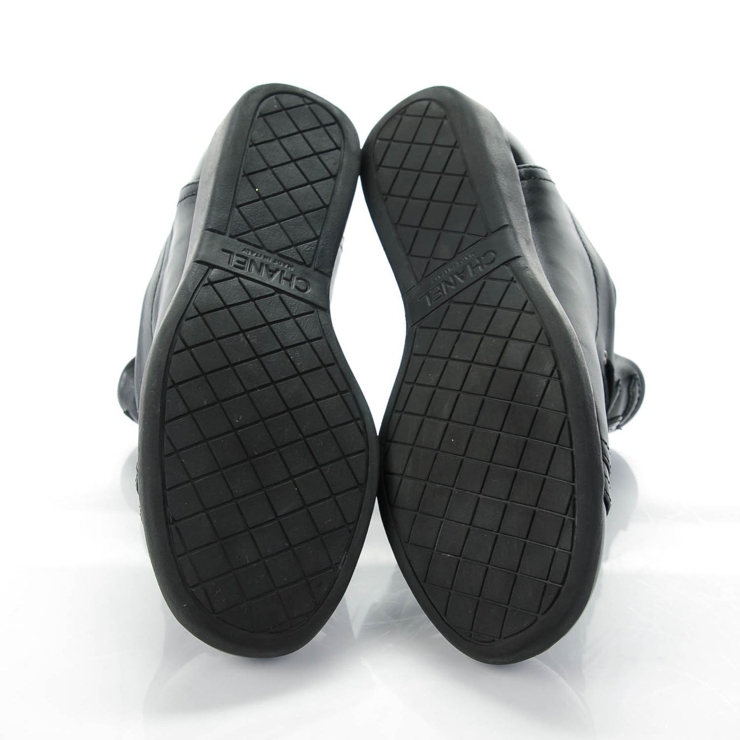 Leather Patent Cap Toe CC Sneakers 37 Black
