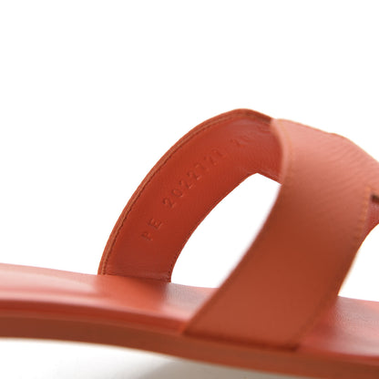 Hermes Epsom Oran Sandals 40.5 Orange Poppy 8 of 9