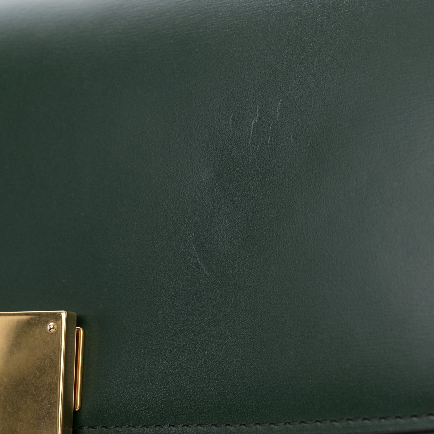Celine Box Calfskin Medium Classic Box Flap Bag Forest 14 of 14