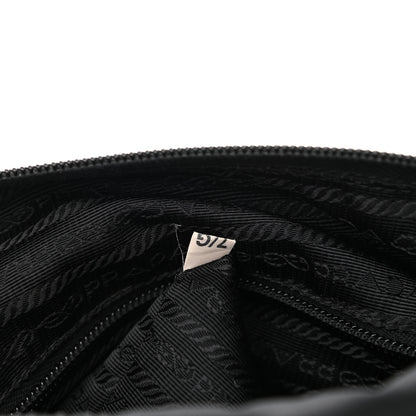 Prada Nylon Vela Flat Messenger Bag Black 7 of 11