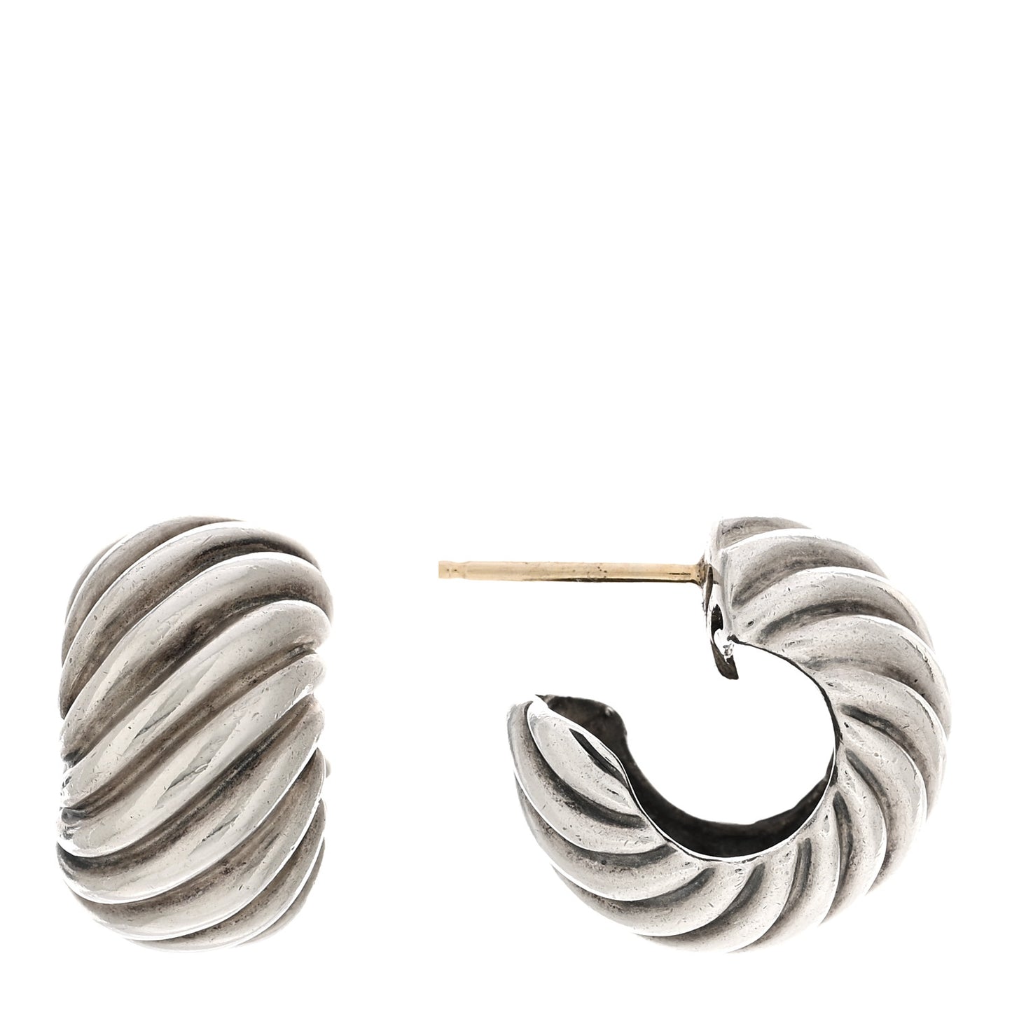 Sterling Silver Cable Classics Hoop Earrings