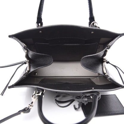 Balenciaga Grained Calfskin Papier Mini A4 Zip Around Tote Black 5 of 11