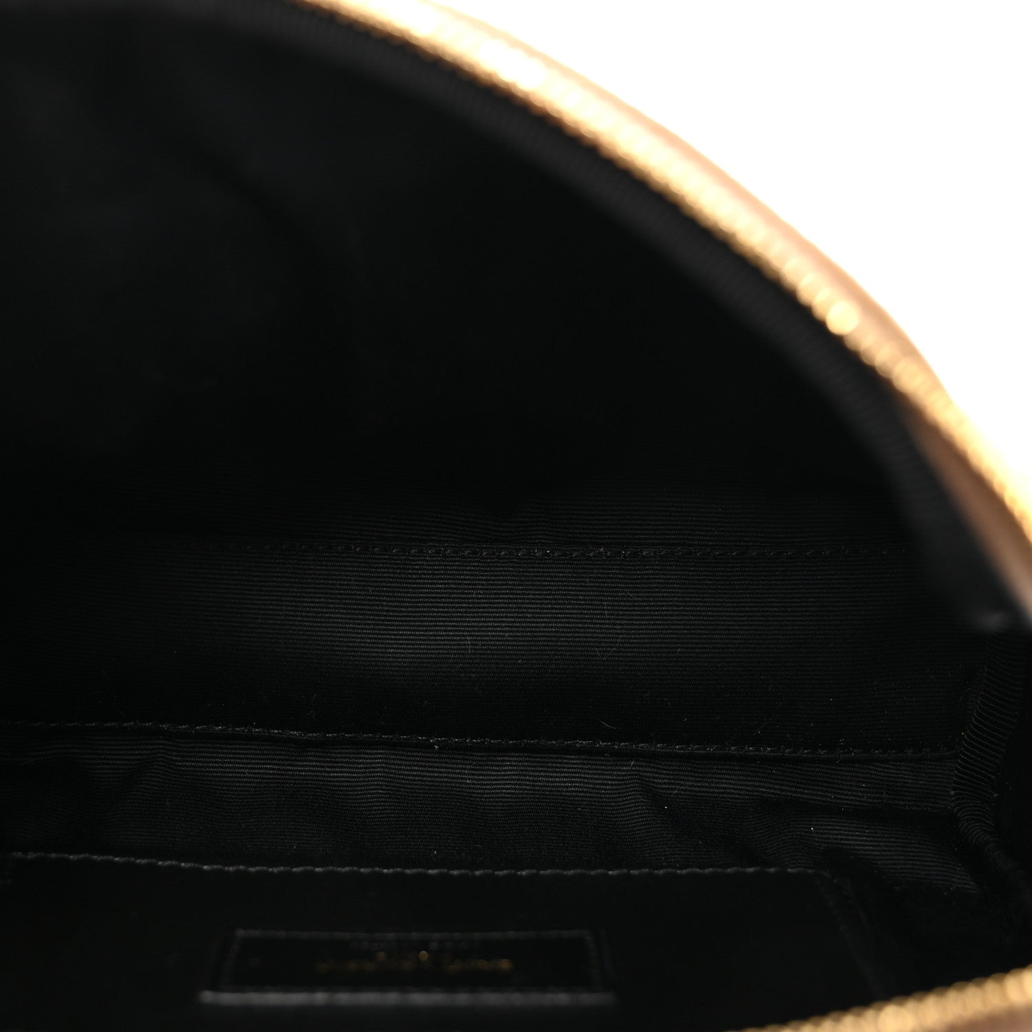 Saint Laurent Suede Calfskin Mini Quilted Monogram Camera Bag Golden Leaf 5 of 9