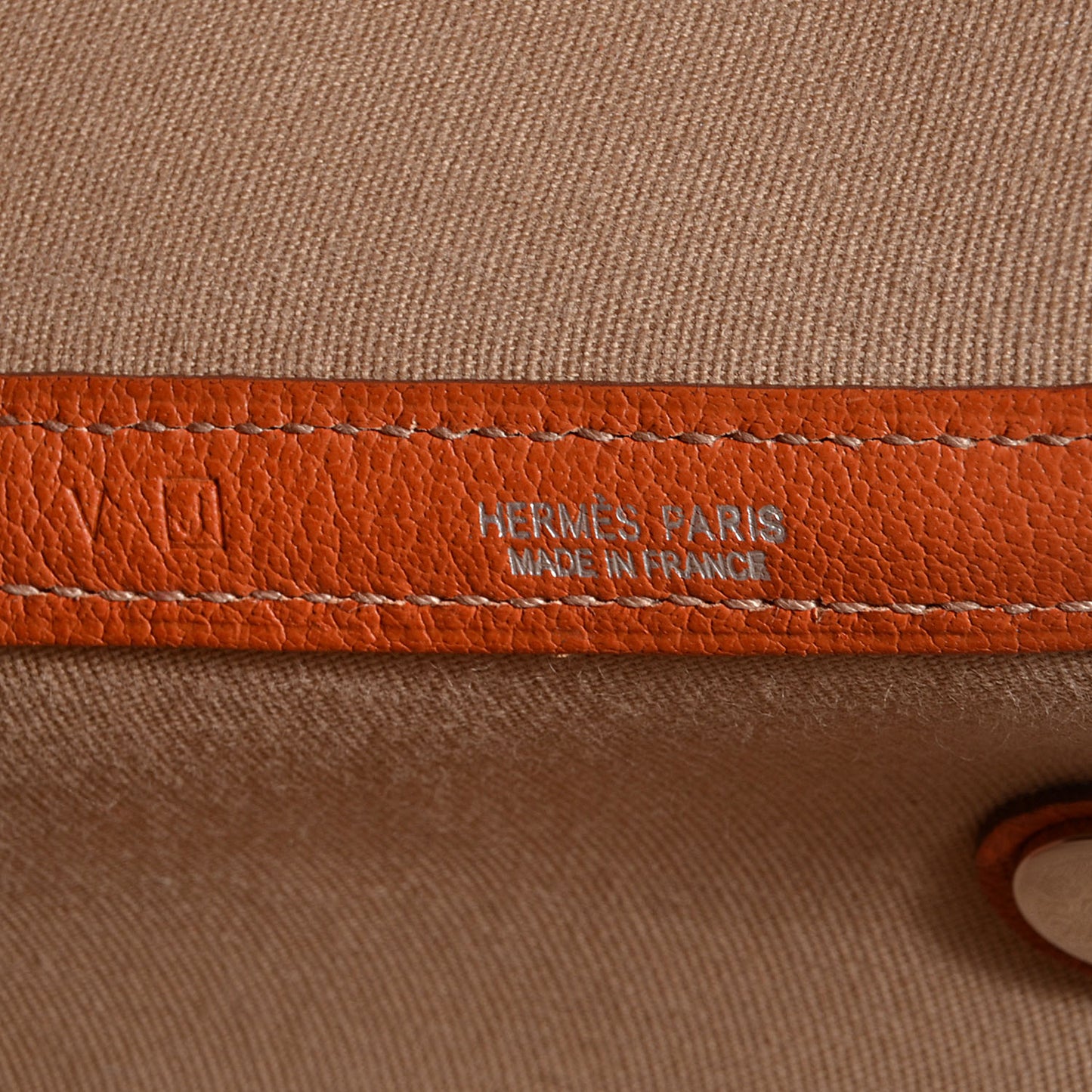 Toile Buffle Skipper Garden Party Tote 36 MM Orange