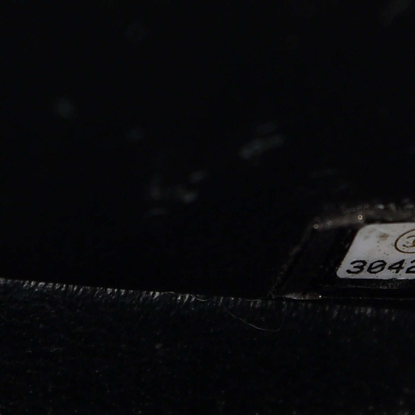 Lambskin Quilted Mini Rectangular Flap Black