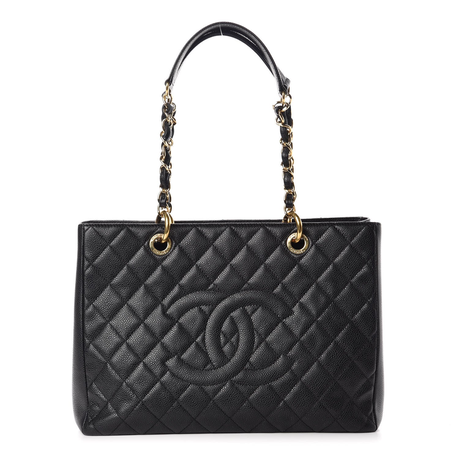 Chanel Caviar Quilted Grand Shopping Tote GST Black 1 of 11