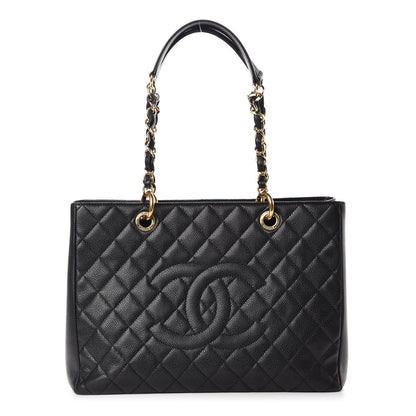 Chanel Caviar Quilted Grand Shopping Tote GST Black 1 of 11