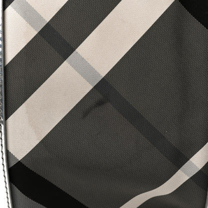 Burberry Nylon Beat Check Small Victoria Tote Silver 7 of 9