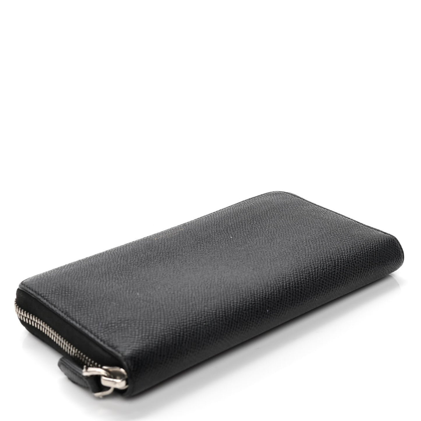 Textured Coated Canvas Pandora Zip Around Wallet Black