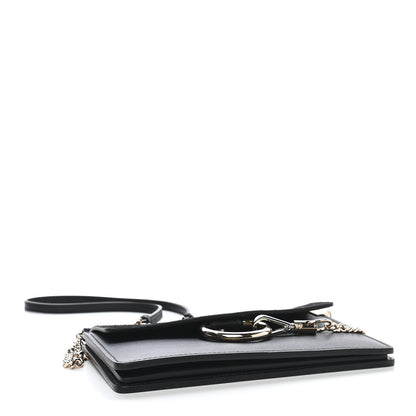 Chloe Calfskin Suede Mini Chain Faye Shoulder Bag Black 4 of 8