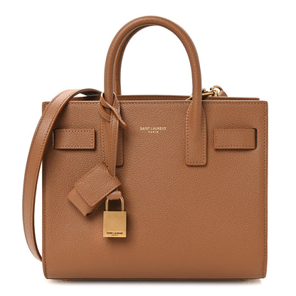 Saint Laurent Grained Calfskin Nano Supple Sac De Jour Cinnamon 1 of 10