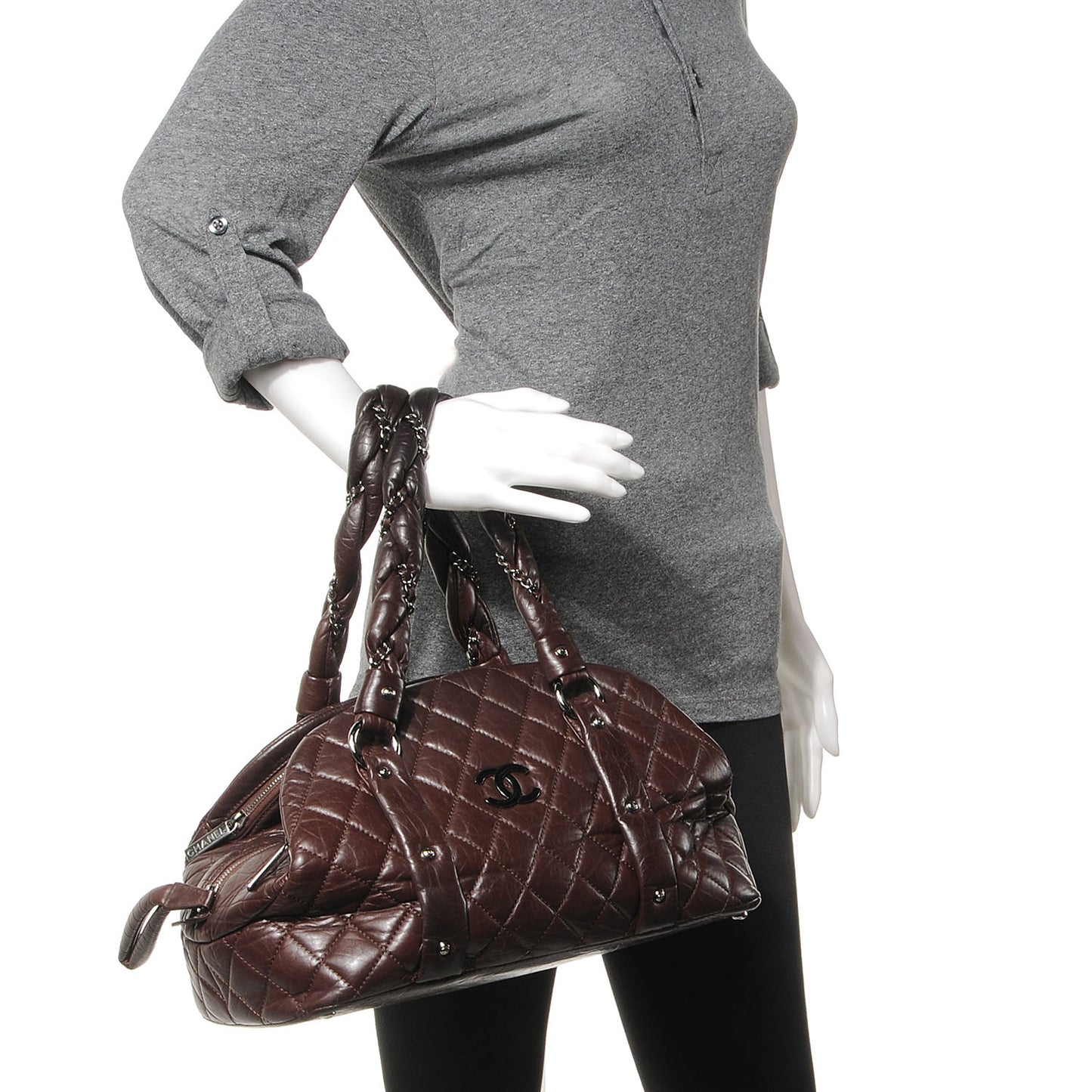 Ligne Lady Braid Tote Brown