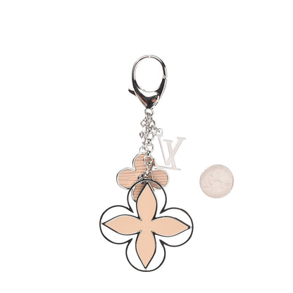 Louis Vuitton Fleur d Epi Bag Charm Key Holder Dune 2 of 3