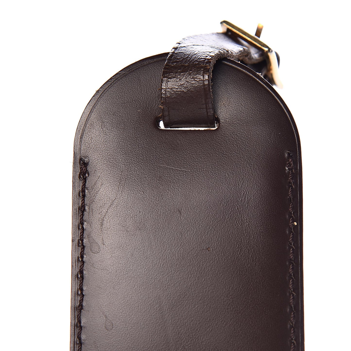 Calfskin Luggage Tag Ebene
