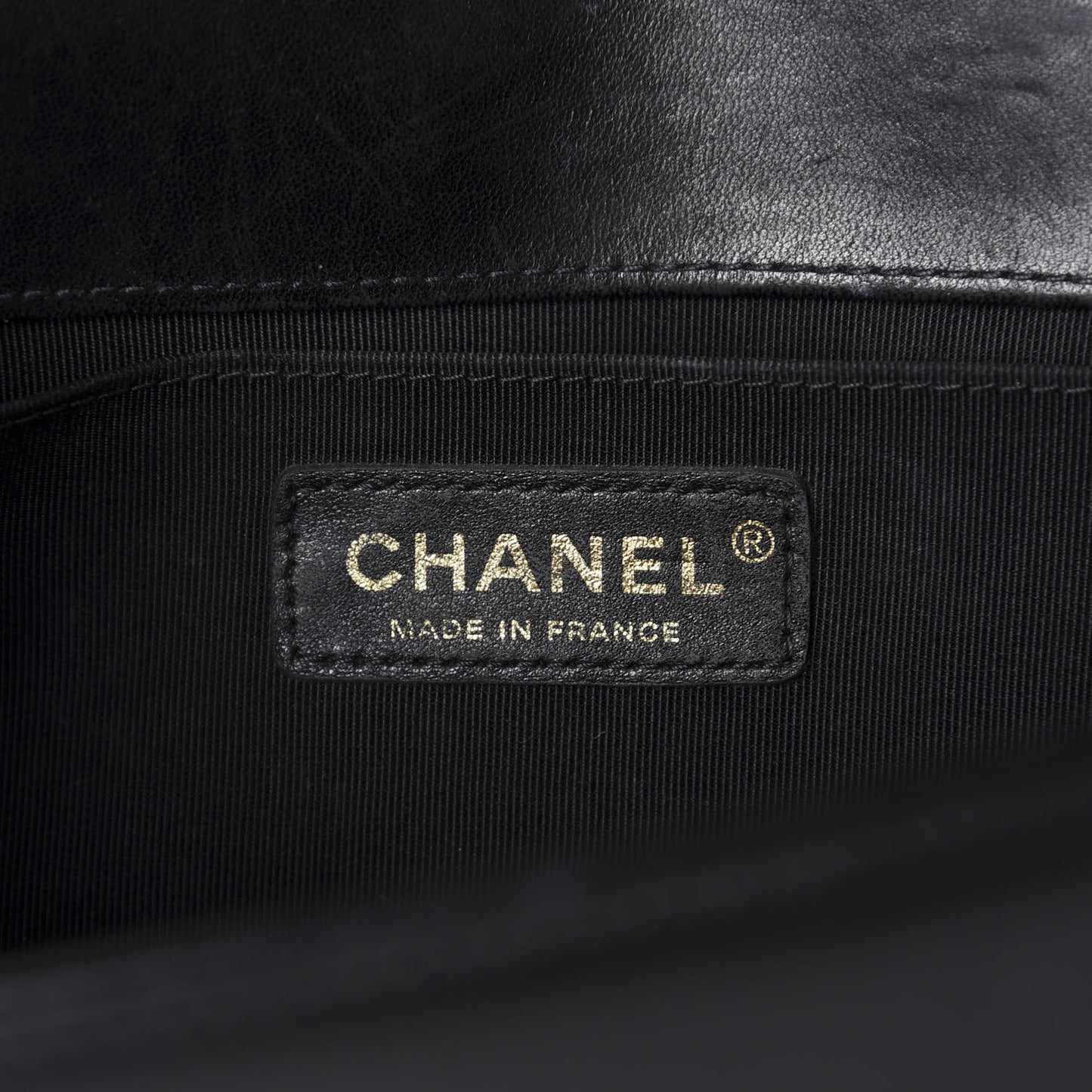 Lambskin Quilted Medium Boy Flap Black