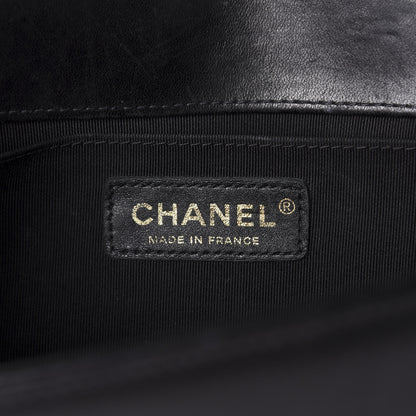 Chanel Lambskin Quilted Medium Boy Flap Black 9 of 12