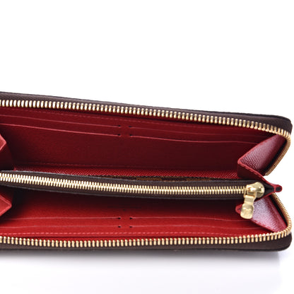 Louis Vuitton Damier Ebene Clemence Wallet Cherry 5 of 8
