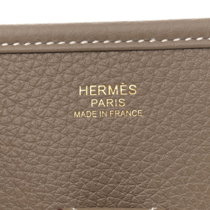 Hermes Taurillon Clemence Evelyne III PM Etoupe 6 of 11