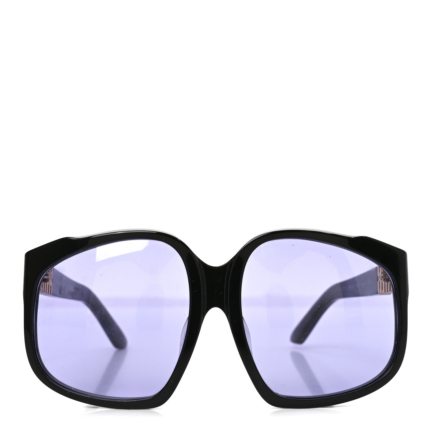 Miu Miu Acetate Square Sunglasses SMU A07 Black Violet 2 of 7