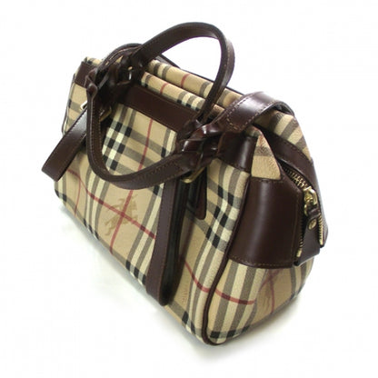 Burberry Haymarket Check Shoulder Bag Brown 5 of 12