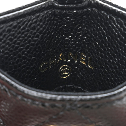 Chanel Caviar Quilted Miss Coco Card Holder On Chain Black 6 of 10