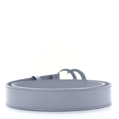Gucci Azalea Calfskin Enamel Monochrome Double G 30mm Belt 80 32 Deep Grey 2 of 4