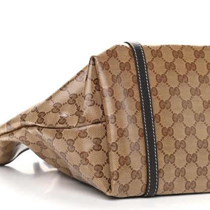 Gucci Crystal Monogram Medium Joy Tote Beige Ebony Testa di Moro 8 of 9