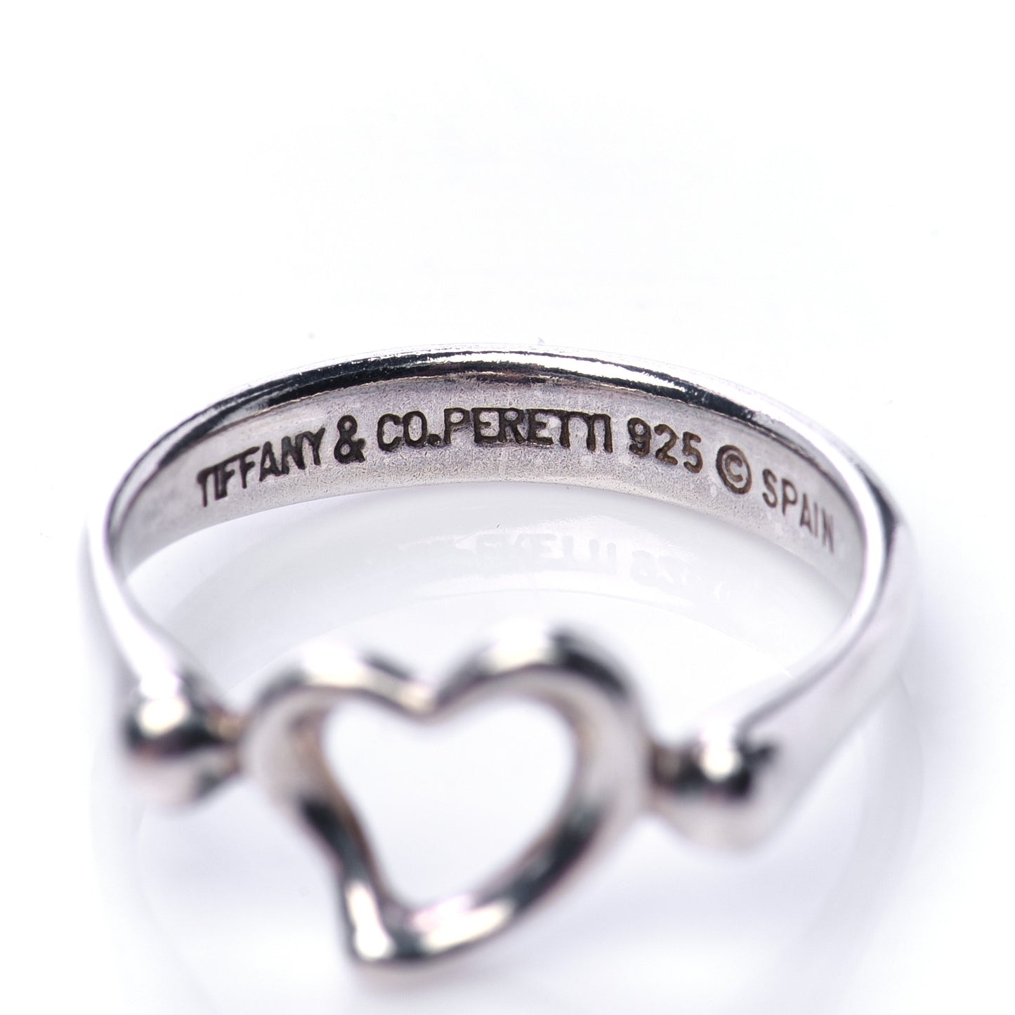 Sterling Silver Elsa Peretti Open Heart Ring 50 5.25