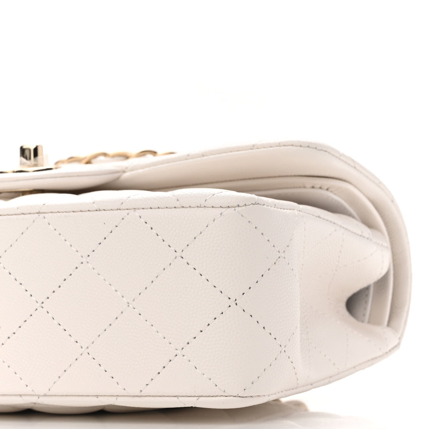 Chanel Caviar Quilted Small Double Flap White 10 of 11