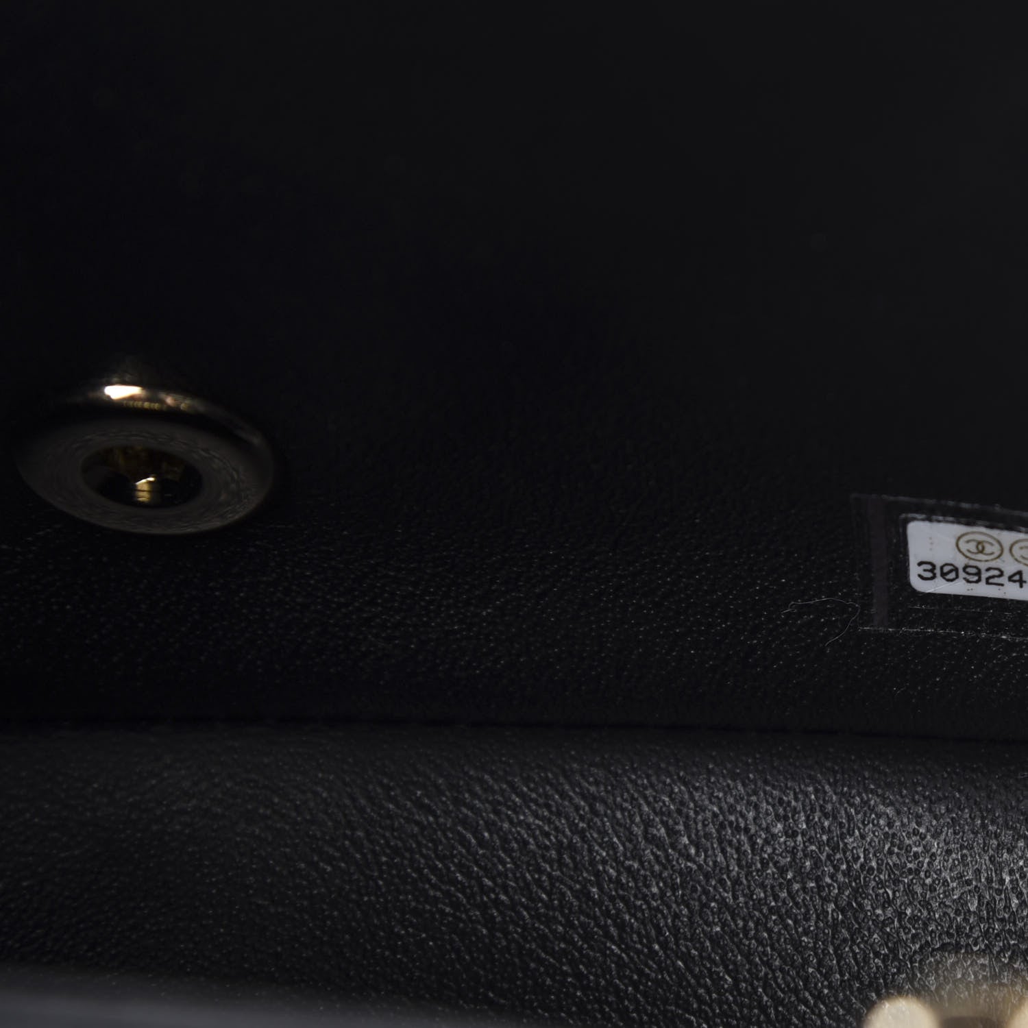 Chanel Lambskin Quilted Mini Square Flap Black 9 of 10
