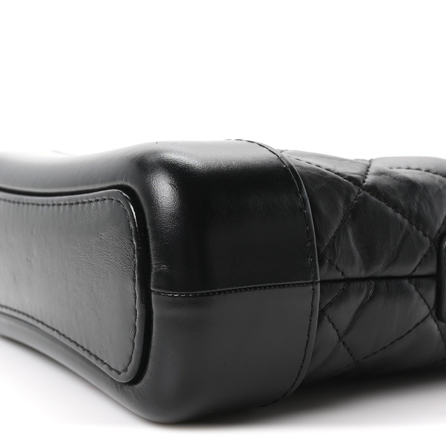 Chanel Aged Calfskin Quilted Small Gabrielle Hobo Black 10 of 10