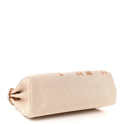 Hermes Vache Hunter Toile H Brides de Gala Herbag Zip Retourne 31 PM Natural 5 of 11