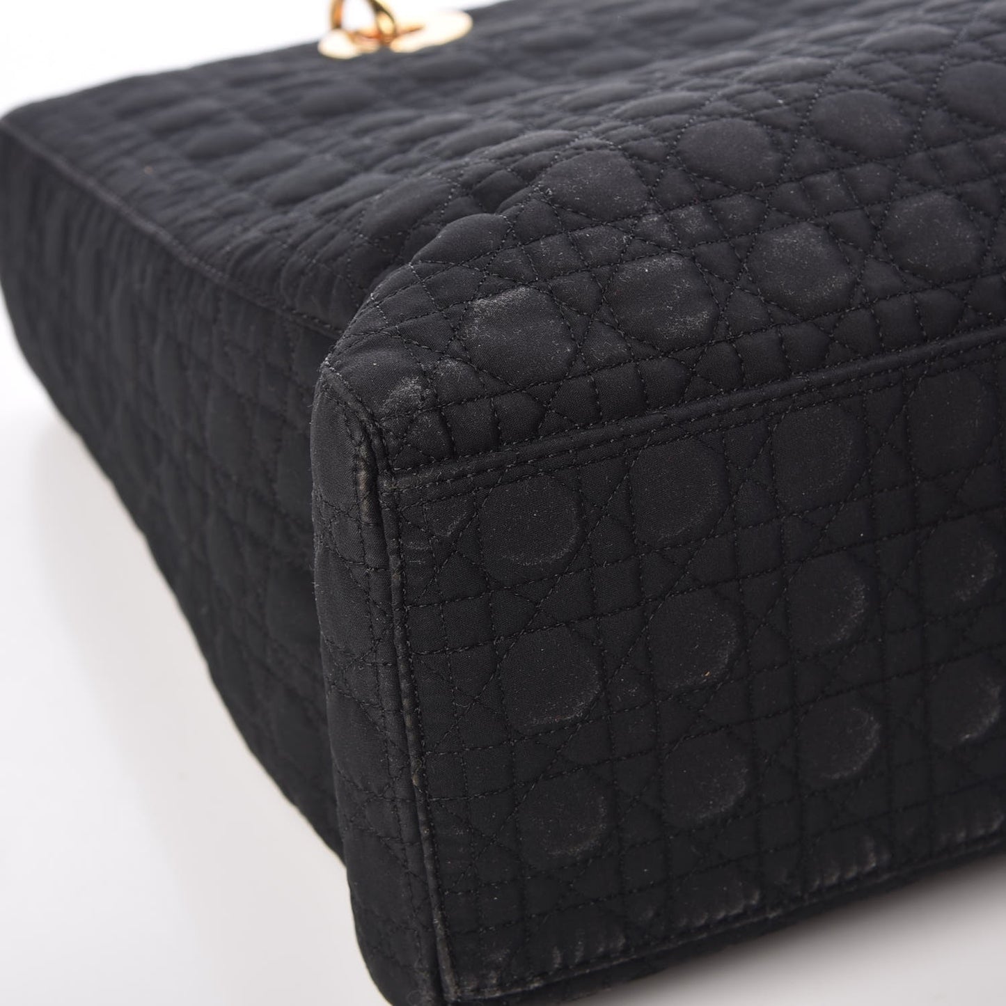 Nylon Cannage Large Lady Dior Black