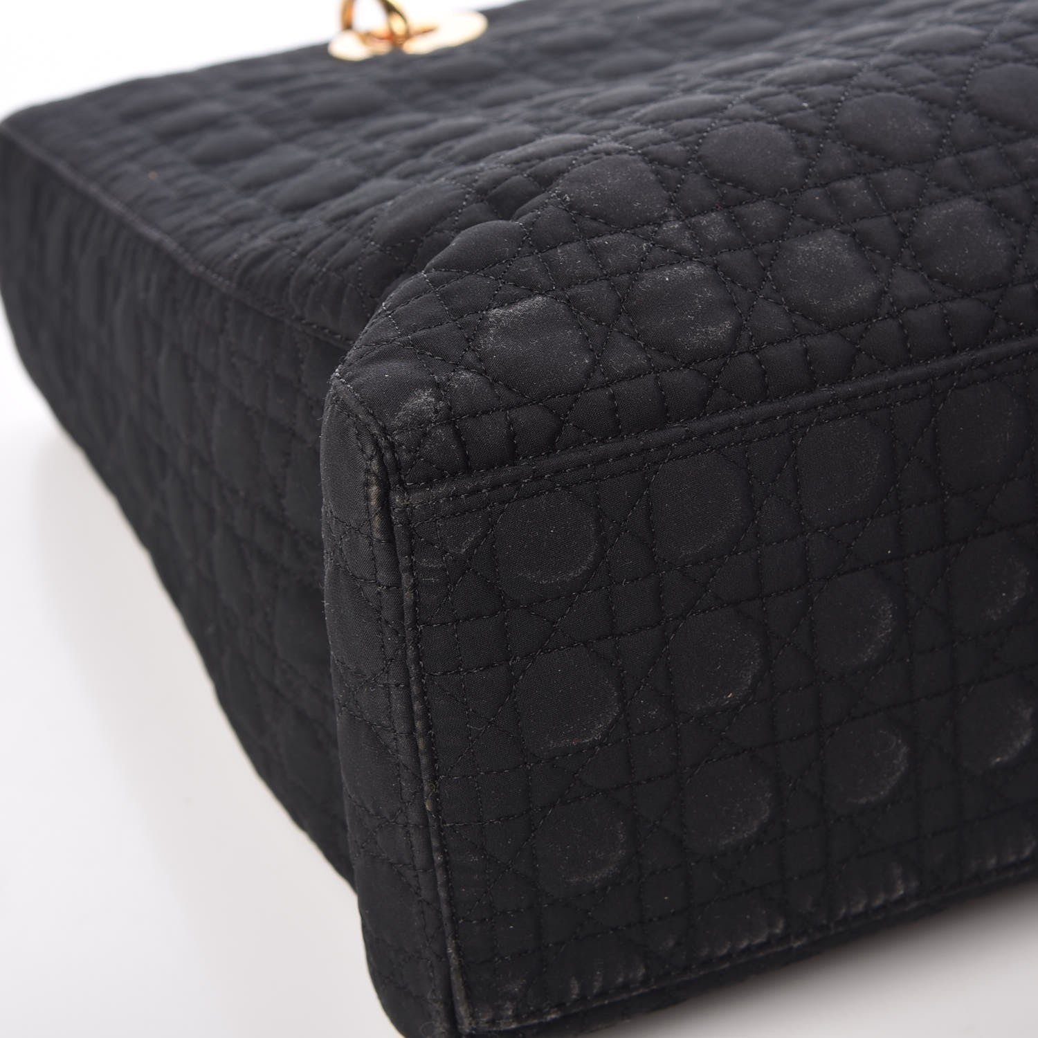 Christian Dior Nylon Cannage Large Lady Dior Black 9 of 11