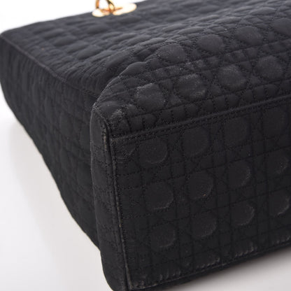 Christian Dior Nylon Cannage Large Lady Dior Black 9 of 11