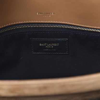Saint Laurent Suede Monogram Medium Niki Chain Satchel Cinnamon 6 of 9