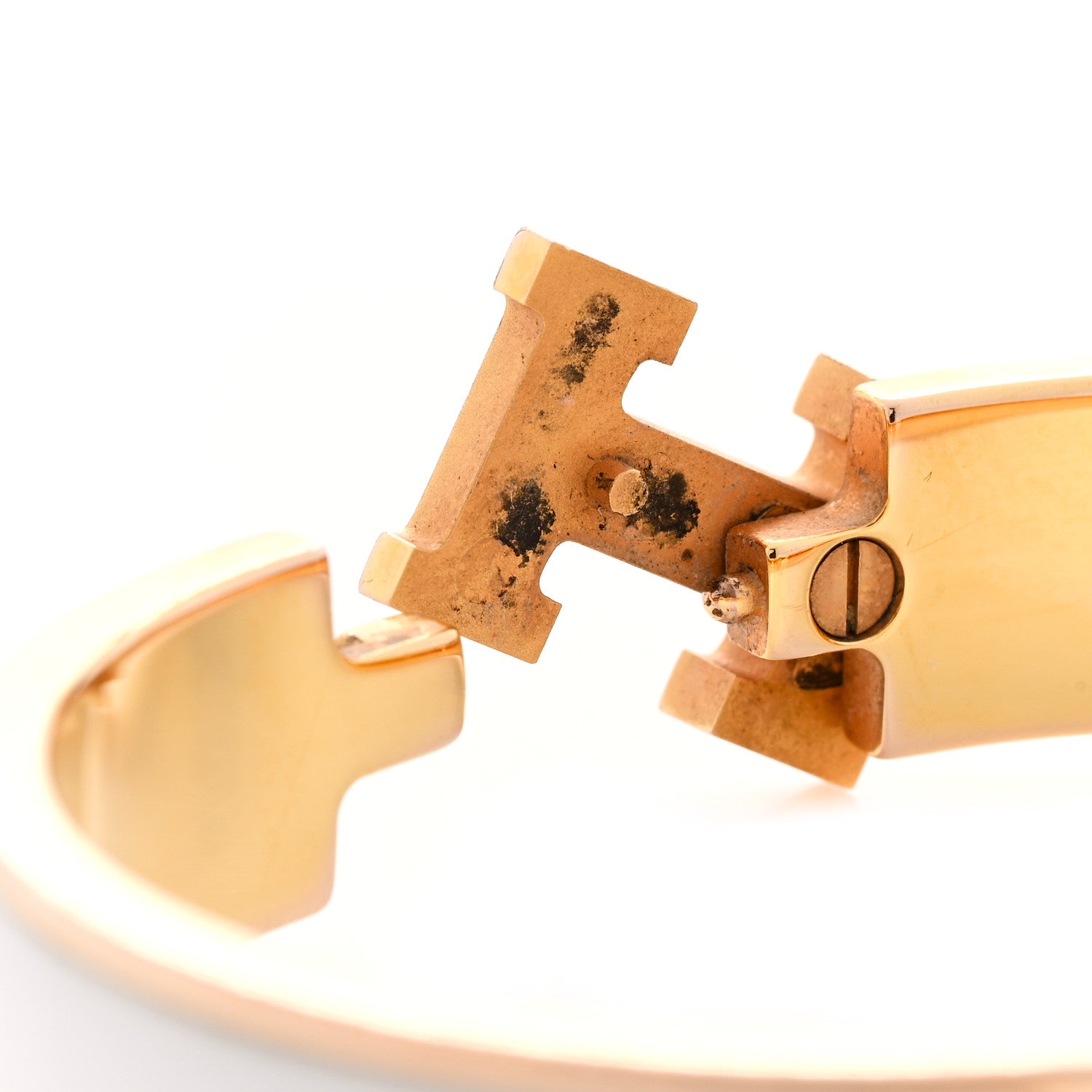 Hermes Enamel Narrow Clic Clac H Bracelet PM White 6 of 6