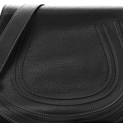 Chloe Calfskin Medium Marcie Round Crossbody Bag Black 7 of 9