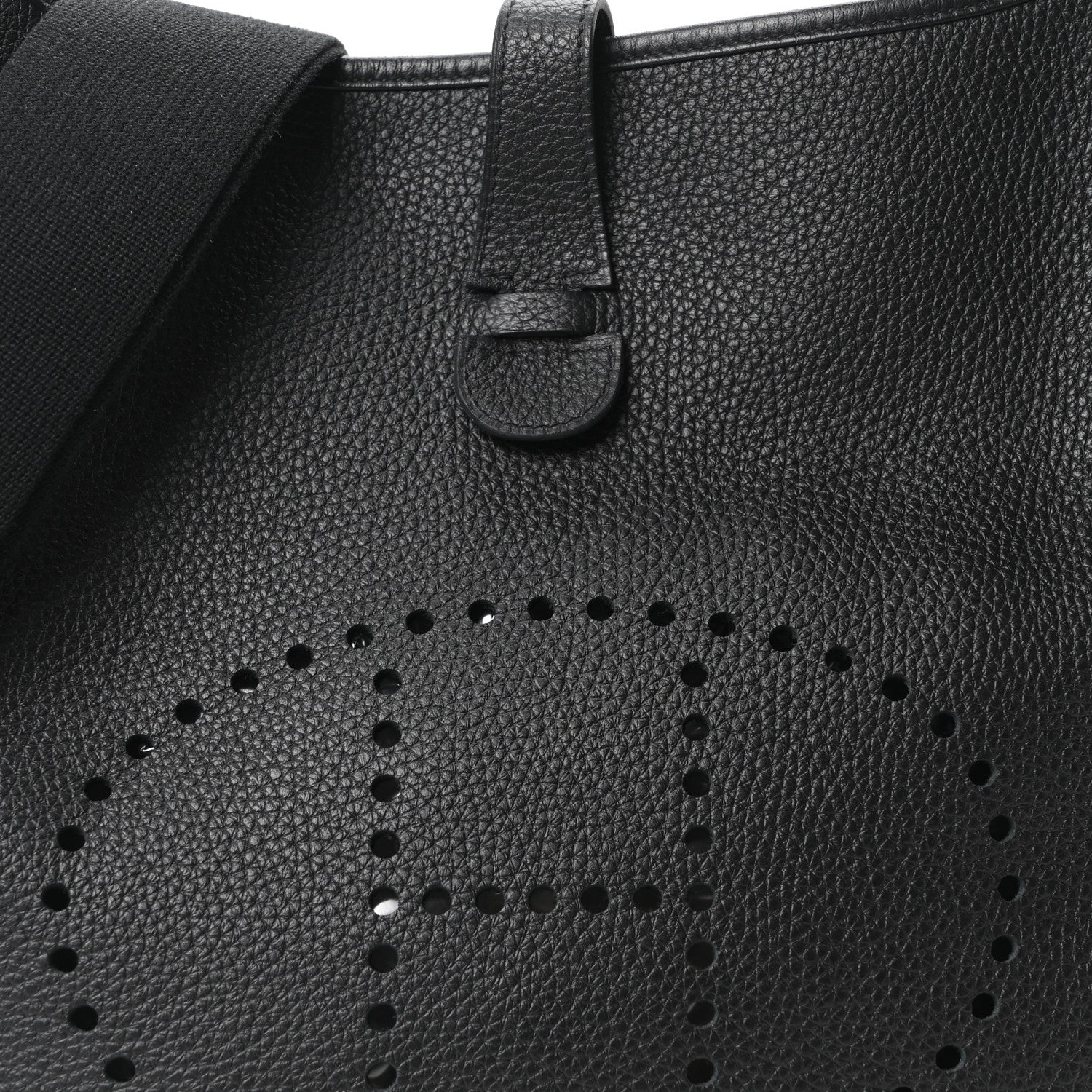 Hermes Taurillon Clemence EVELYNE III GM Black 8 of 10
