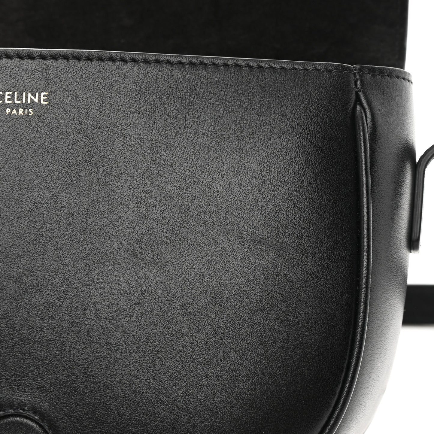 Smooth Calfskin Cuir Triomphe Folco Crossbody Bag Black