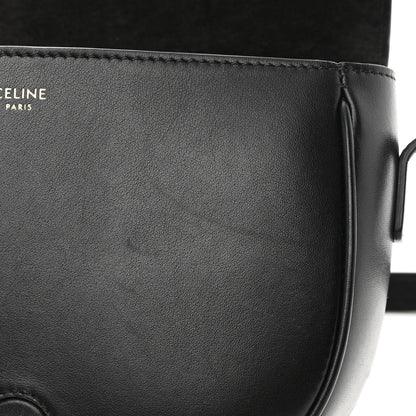 Celine Smooth Calfskin Cuir Triomphe Folco Crossbody Bag Black 16 of 17