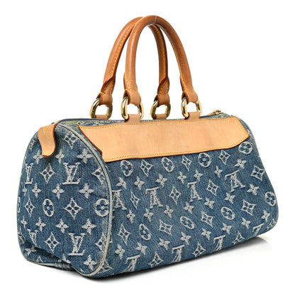 Louis Vuitton Monogram Denim Neo Speedy Blue 3 of 22