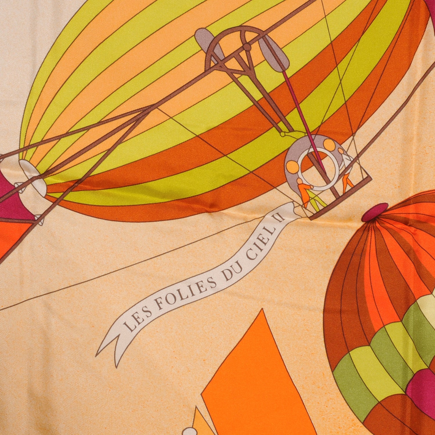 Hermes Silk Les Folies Du Ciel II Scarf 90 1 of 5