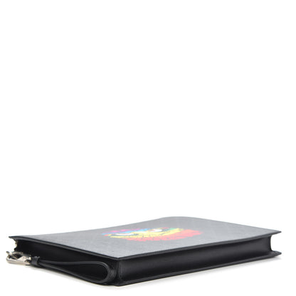 Gucci GG Supreme Monogram Rainbow Eagle Documents Holder Black Grey Multicolor 4 of 10