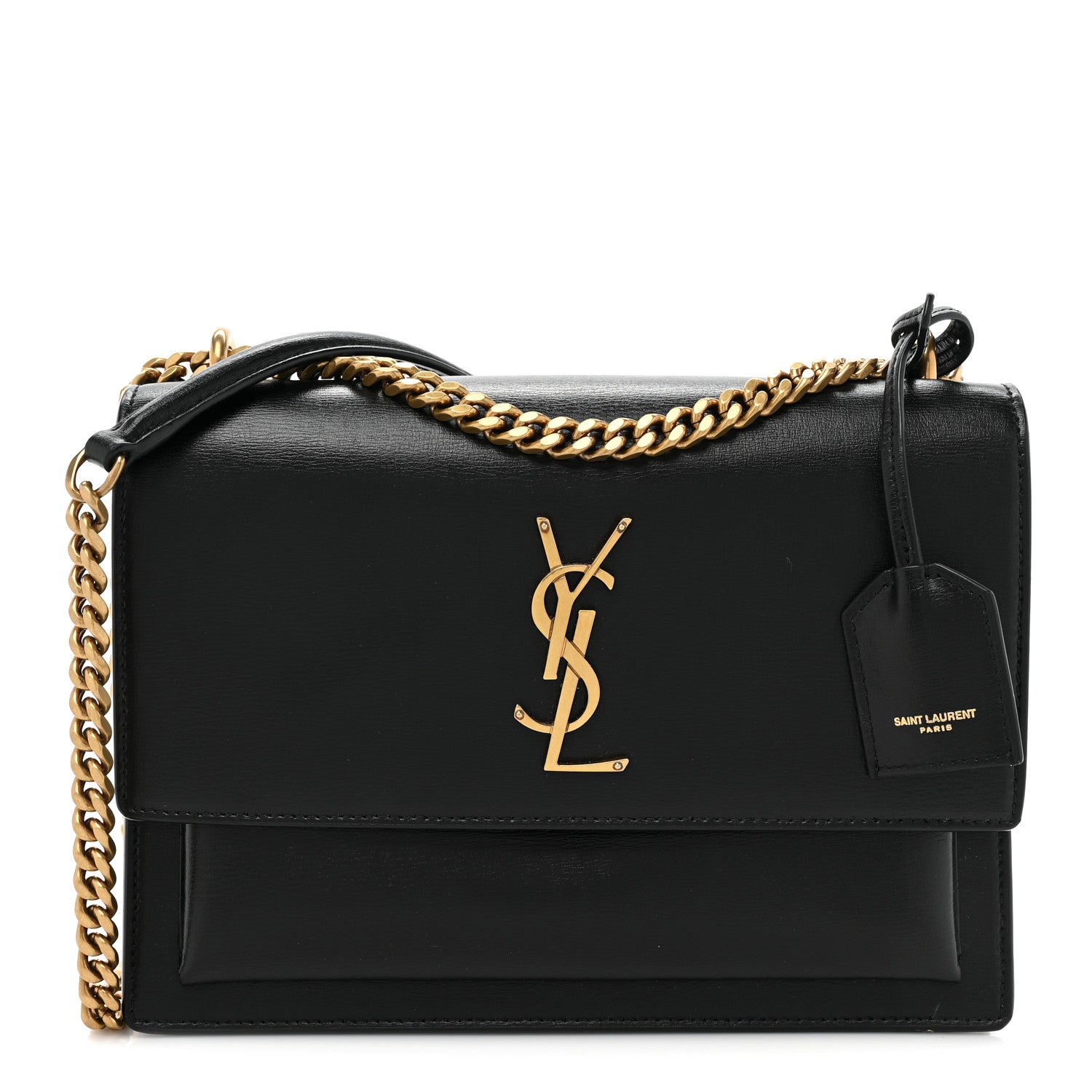 Saint Laurent Calfskin Medium Monogram Sunset Black 1 of 11