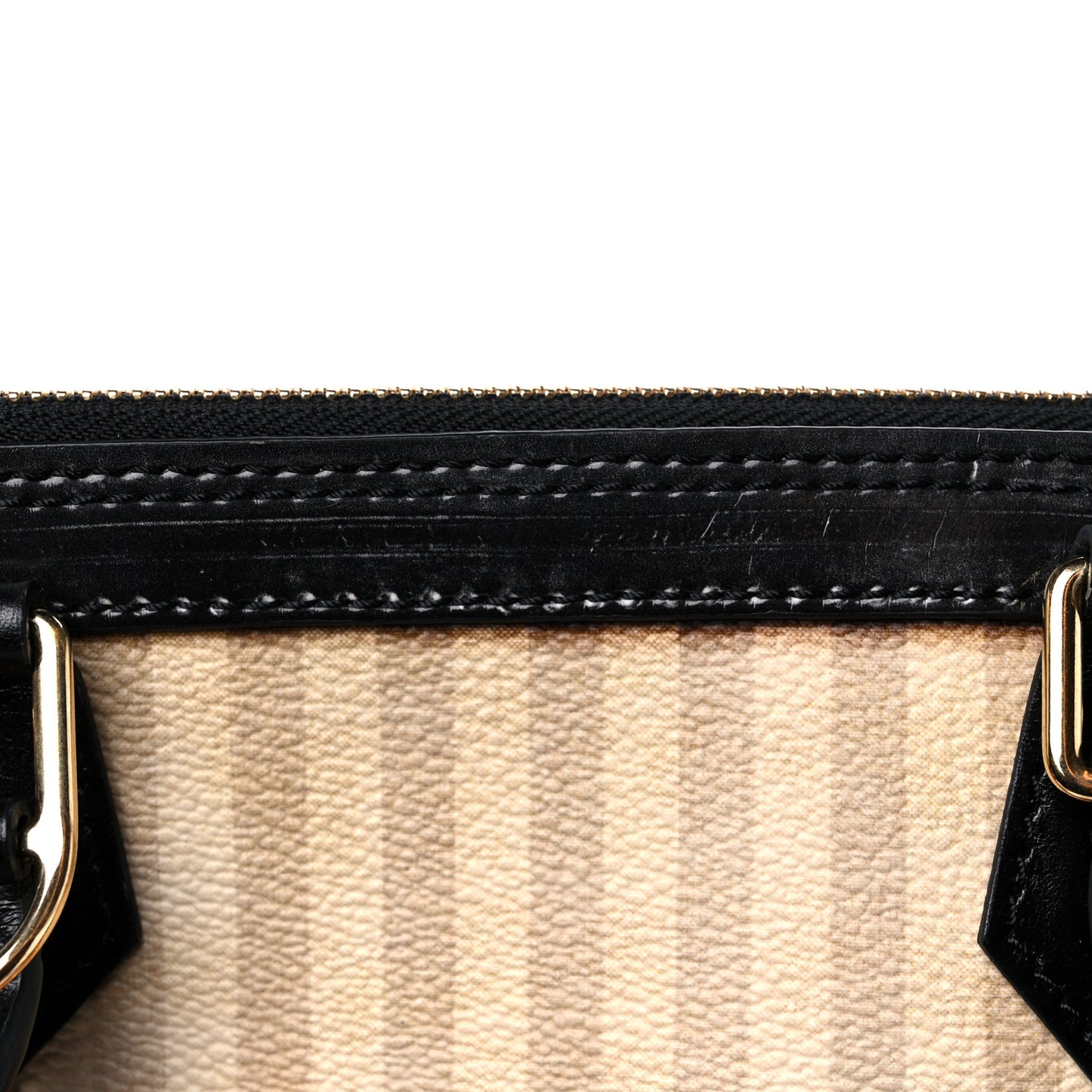 Transformed Canvas Patent Time Trunk Alma PM Beige
