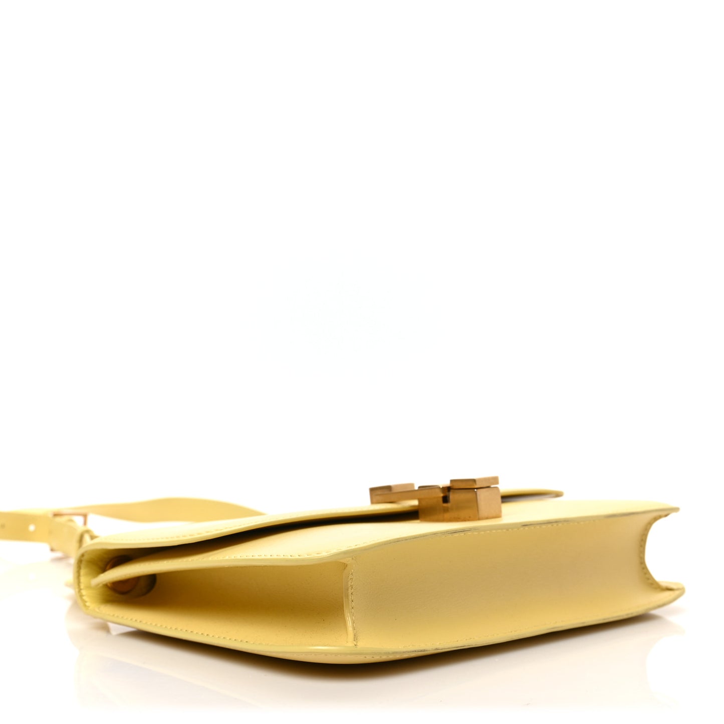 Smooth Calfskin Carre Satchel Paille