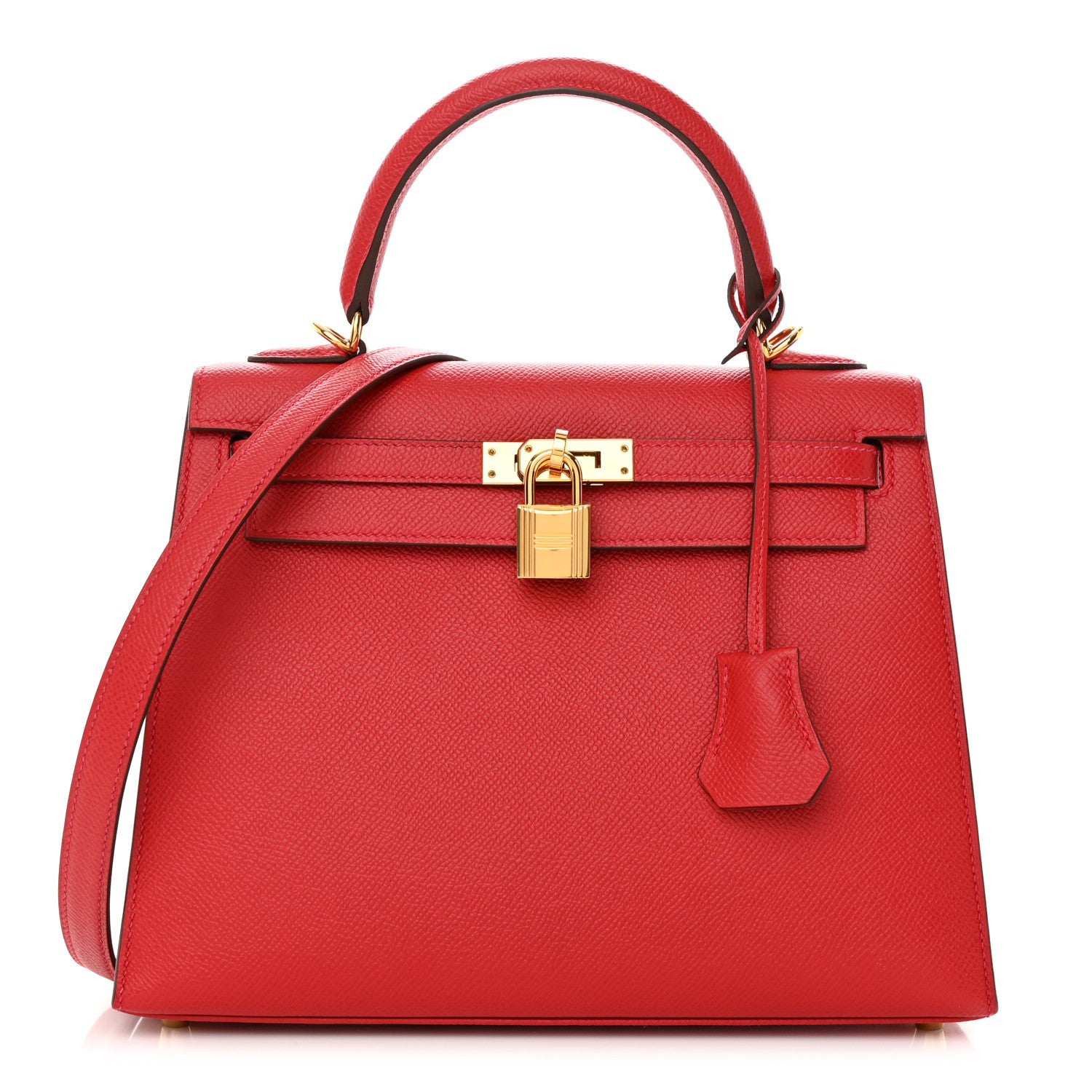 Hermes Epsom Kelly Sellier 25 Rouge Casaque 1 of 11